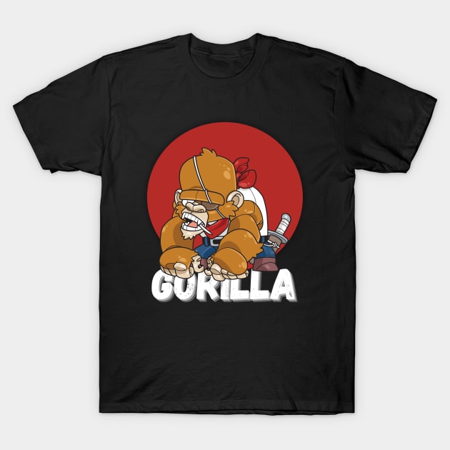 FUNNY GORILLA T-Shirt by tzolotov